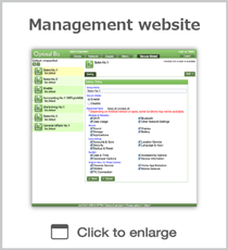 Management website UI